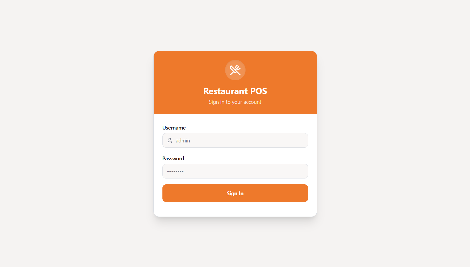Restaurant POS